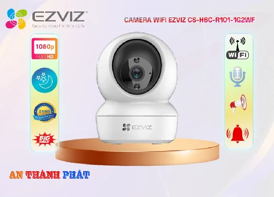 Lắp đặt camera tân phú Camera An Ninh  Wifi Ezviz CS-H6c-R101-1G2WF Thiết kế Đẹp ❂ 