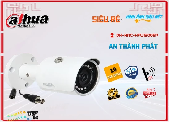 Lắp đặt camera tân phú Camera An Ninh  Dahua DH-HAC-HFW1200SP Giá rẻ