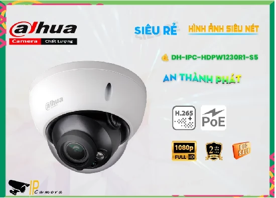 Lắp đặt camera tân phú DH-IPC-HDPW1230R1-S5 Camera  Dahua Sắc Nét