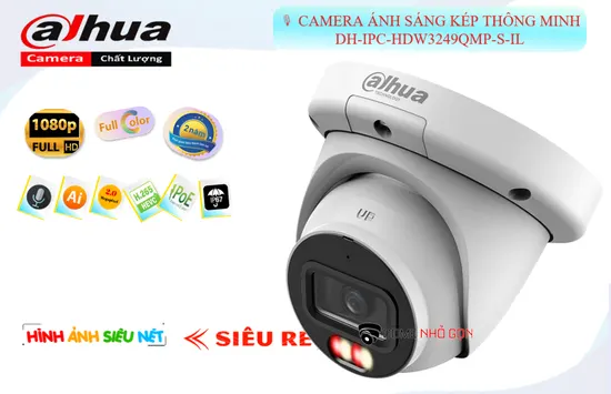 Lắp đặt camera DH-IPC-HDW3249QMP-S-IL Camera Ánh Sáng Kép