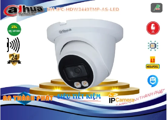 Lắp đặt camera tân phú DH-IPC-HDW3449TMP-AS-LED Camera Thiết kế Đẹp  Dahua