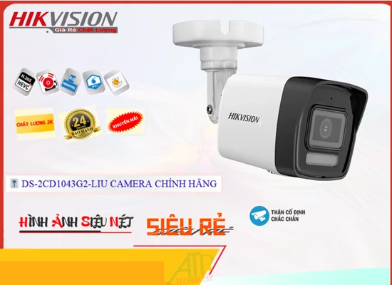 Lắp đặt camera tân phú DS-2CD1043G2-LIU Camera An Ninh Giá rẻ