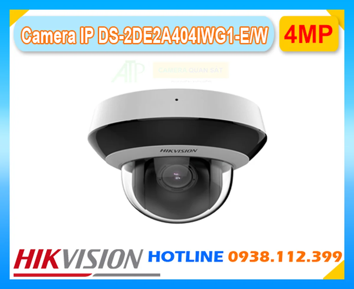 Lắp đặt camera Camera IP Hikvision DS-2DE2A404IWG1-E/W PTZ 4MP