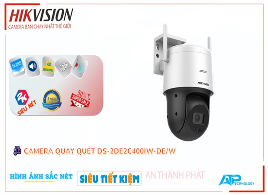 Lắp đặt camera tân phú DS-2DE2C400IW-DE/W Camera An Ninh Hikvision