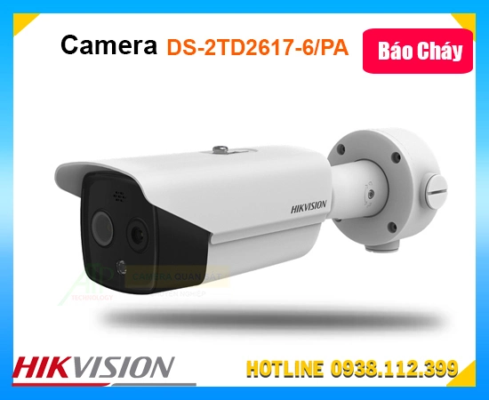 Lắp đặt camera Camera Đo Nhiệt Độ, Báo Khói DS-2TD2617-6/PA