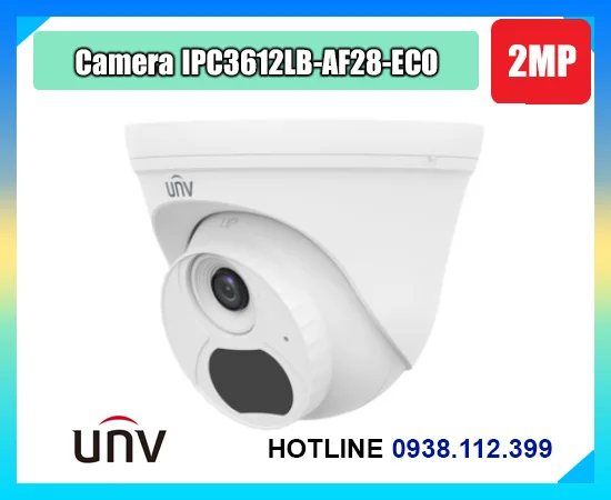 Lắp đặt camera Camera IP UNV IPC3612LB-AF28-ECO Dome