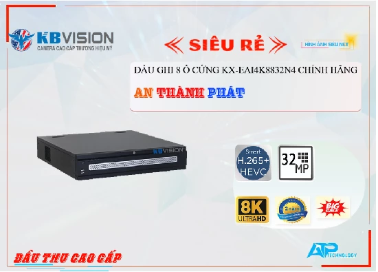 Lắp đặt camera tân phú Đầu Ghi KBvision KX-EAi4K8832N4
