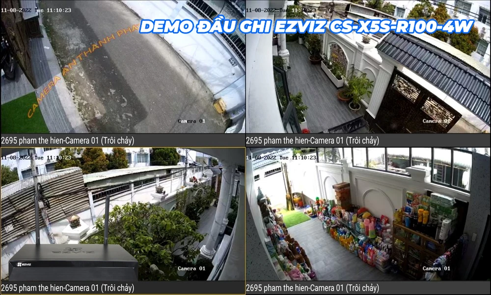 Đầu Ghi 4 Kênh IP Wifi Ezviz CS-X5S-R100-4W