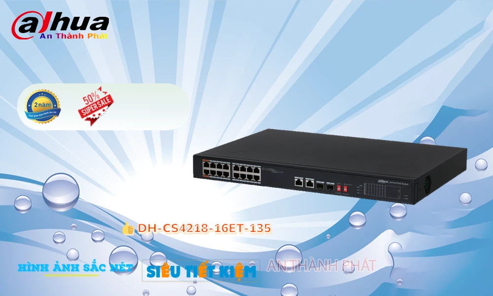 DH-CS4218-16ET-135 Dahua Switch chuyển đổi dữ liệu DH-CS4218-16ET-135 Dahua Switch chuyển đổi dữ liệu