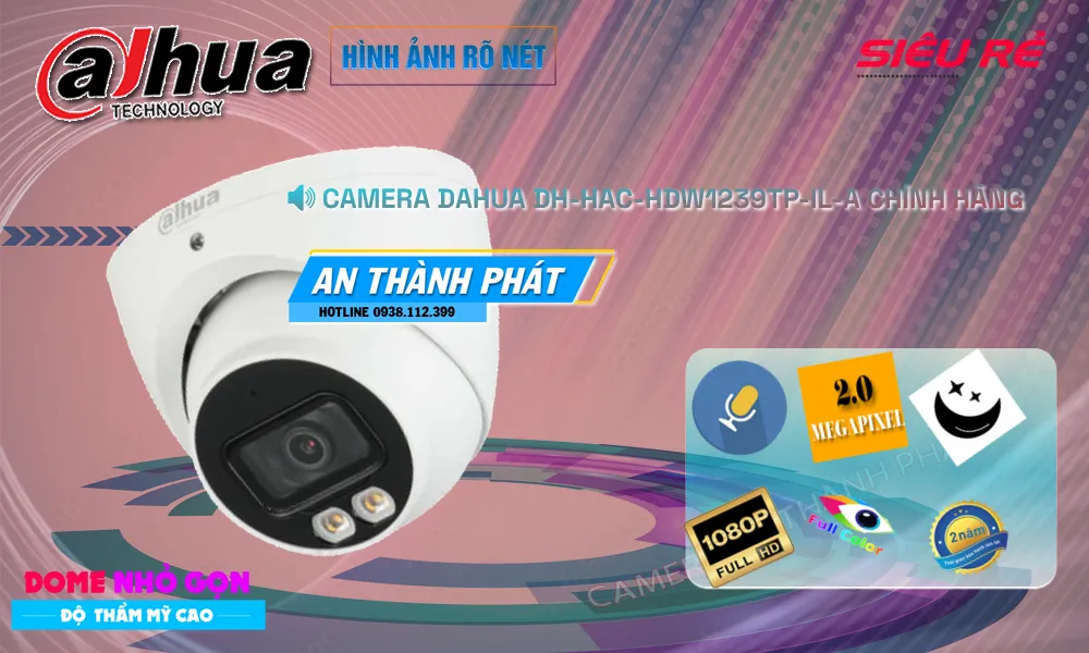 DH-HAC-HDW1239TP-IL-A sắc nét Dahua DH-HAC-HDW1239TP-IL-A sắc nét Dahua