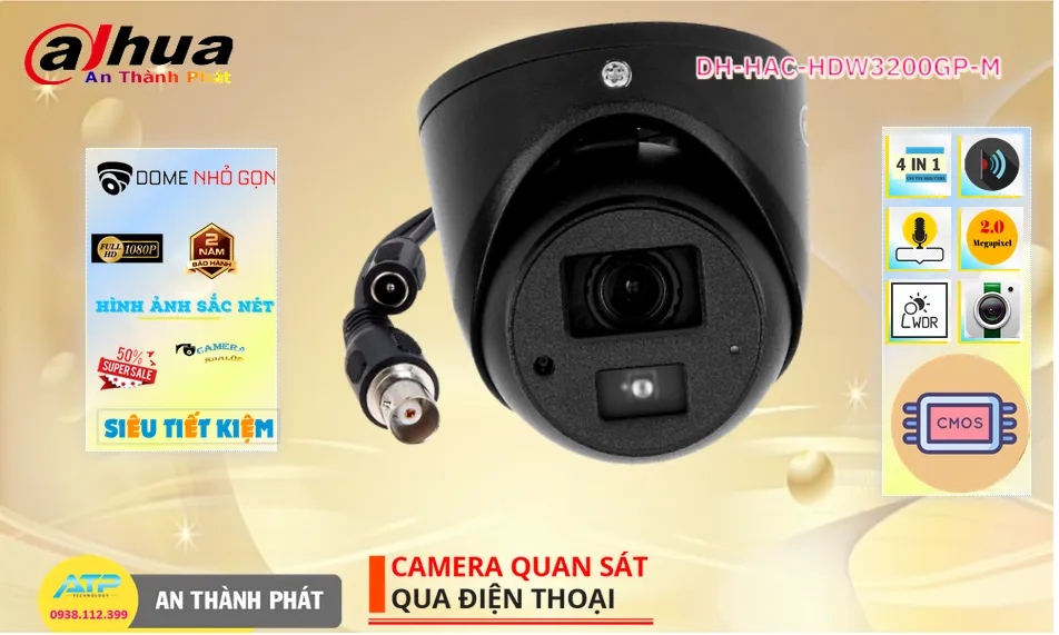 DH-HAC-HDW3200GP-M sắc nét Dahua DH-HAC-HDW3200GP-M sắc nét Dahua