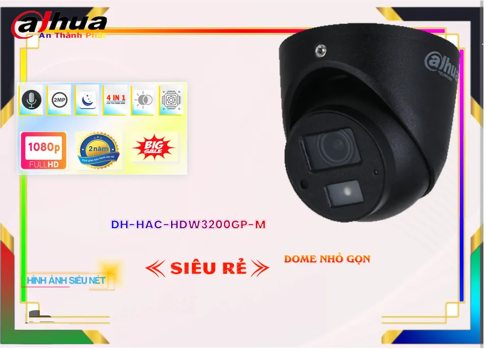 DH-HAC-HDW3200GP-M sắc nét Dahua DH-HAC-HDW3200GP-M sắc nét Dahua