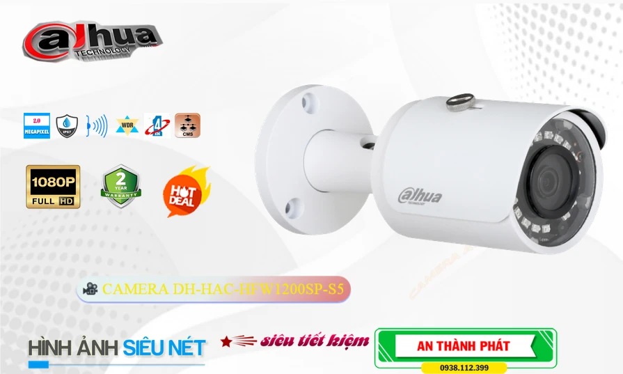DH-HAC-HFW1200SP-S5 sắc nét Dahua