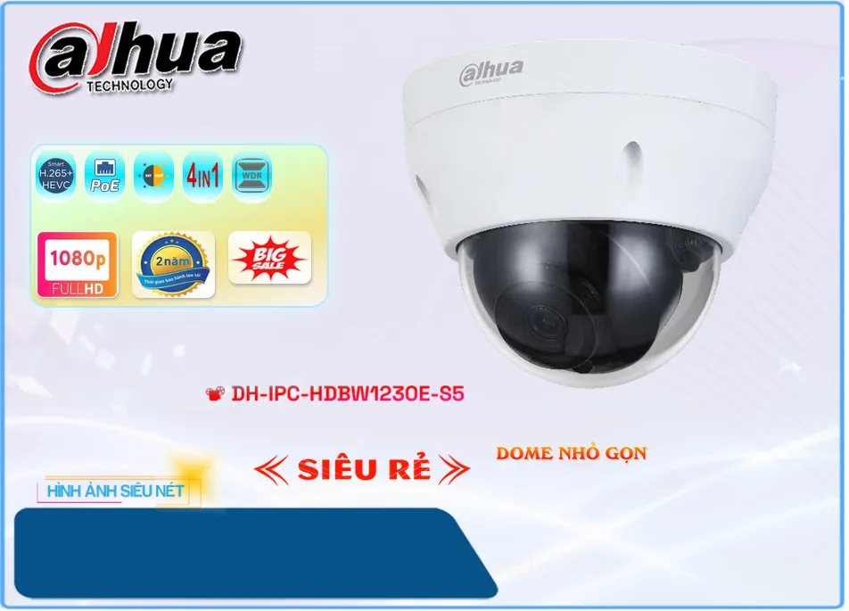 DH-IPC-HDBW1230E-S5 sắc nét Dahua DH-IPC-HDBW1230E-S5 sắc nét Dahua