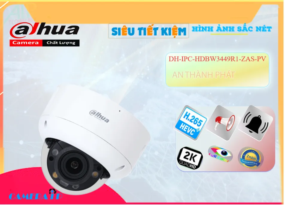 DH-IPC-HDBW3449R1-ZAS-PV sắc nét Dahua DH-IPC-HDBW3449R1-ZAS-PV sắc nét Dahua