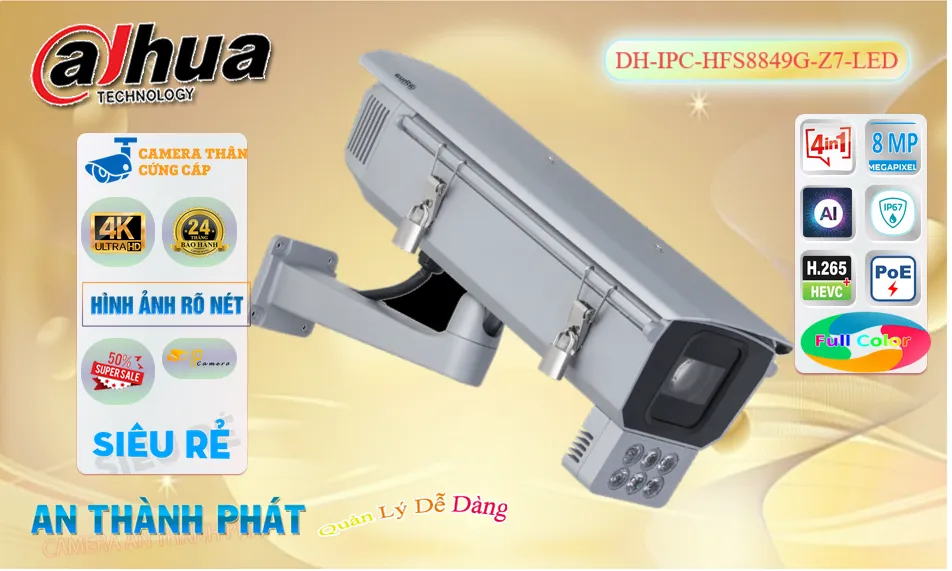 Camera DH-IPC-HFS8849G-Z7-LED Dahua