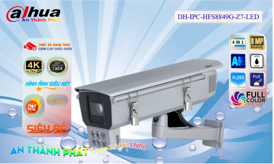 Camera DH-IPC-HFS8849G-Z7-LED Dahua