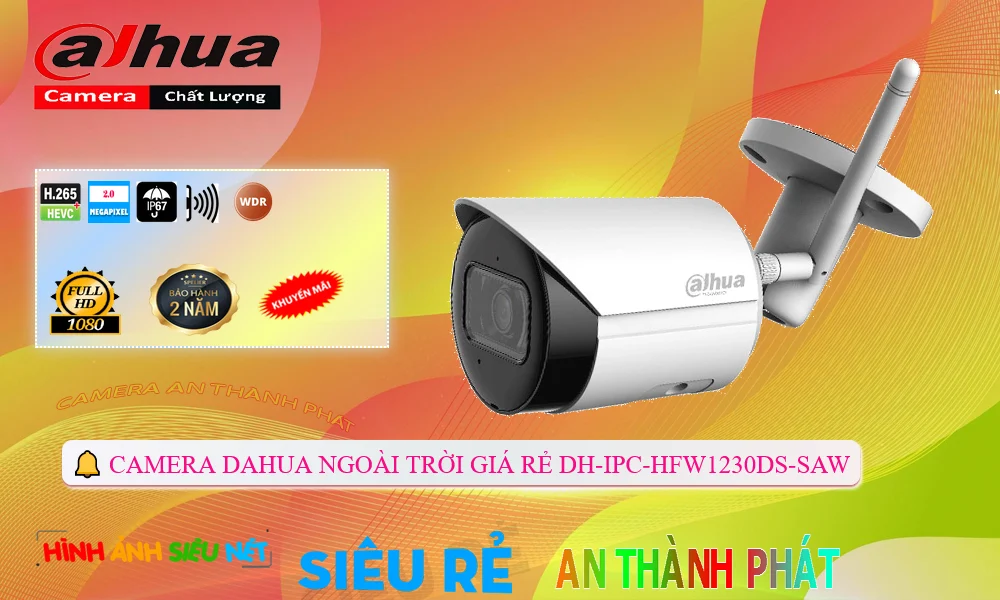 DH-IPC-HFW1230DS-SAW sắc nét Thiết Bị Mạng