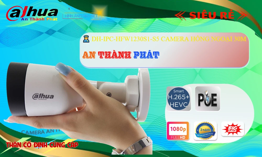 DH-IPC-HFW1230S1-S5 sắc nét Dahua ➠ DH-IPC-HFW1230S1-S5 sắc nét Dahua ➠