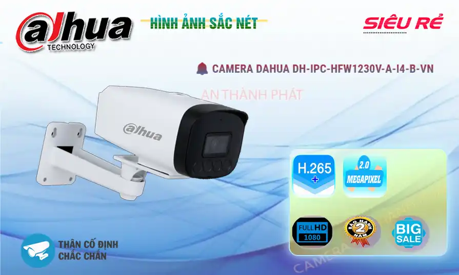 ➠ DH-IPC-HFW1230V-A-I4-B-VN sắc nét Dahua ➠ DH-IPC-HFW1230V-A-I4-B-VN sắc nét Dahua