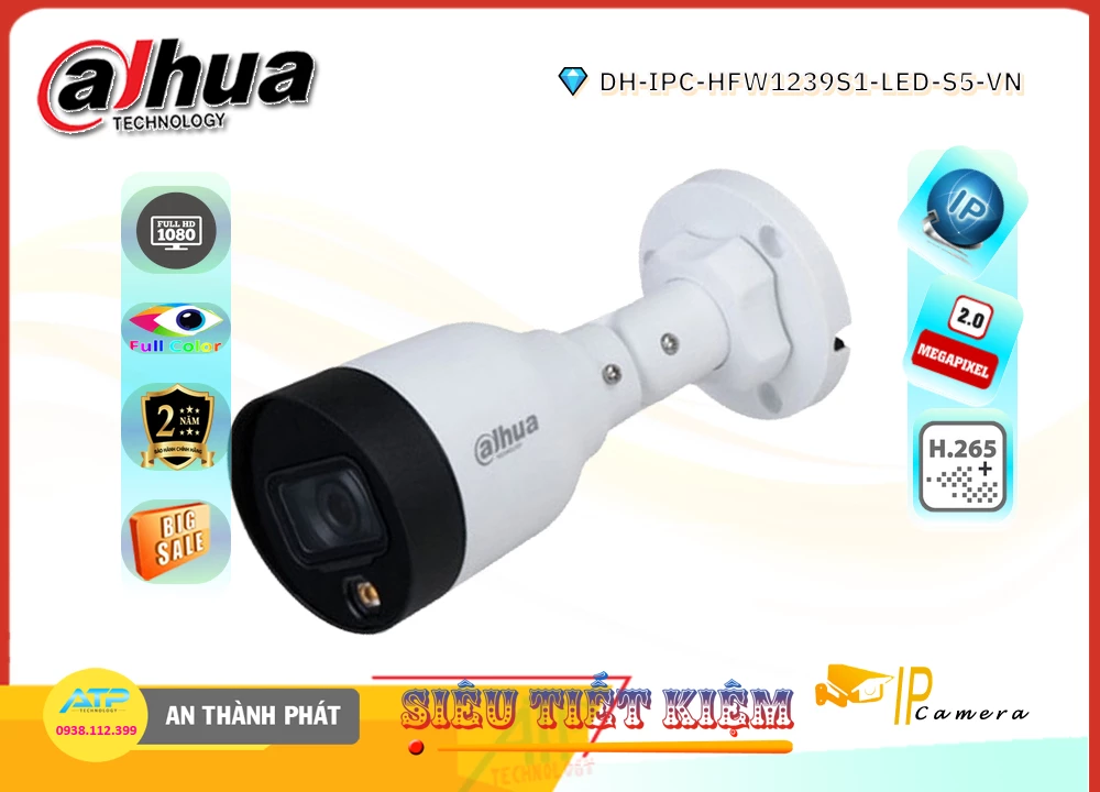 Camera Dahua DH-IPC-HFW1239S1-LED-S5-VN,DH-IPC-HFW1239S1-LED-S5-VN Đang giảm giá, Loại Camera DH-IPC-HFW1239S1-LED-S5-VN Công Nghệ Mới,DH-IPC-HFW1239S1-LED-S5-VN Cấp Nguồ Qua Dây Mạng  Giá rẻ nhất,DH-IPC-HFW1239S1-LED-S5-VN Giá chiết khấu,phân phối DH-IPC-HFW1239S1-LED-S5-VN FULL HD 1080P 2.0 megapixel ,Nơi Lắp DH-IPC-HFW1239S1-LED-S5-VN,DH-IPC-HFW1239S1-LED-S5-VN Đang giảm giá,DH-IPC-HFW1239S1-LED-S5-VN Công Nghệ Mới