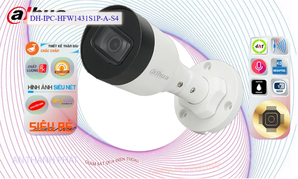 DH-IPC-HFW1431S1P-A-S4 sắc nét Dahua