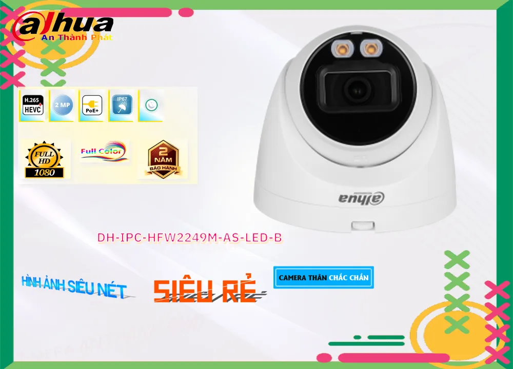 DH-IPC-HFW2449S-S-LED sắc nét Dahua DH-IPC-HFW2449S-S-LED sắc nét Dahua