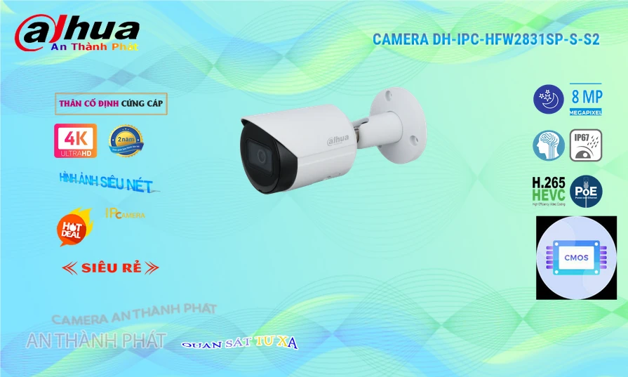 DH-IPC-HFW2831SP-S-S2 sắc nét Dahua