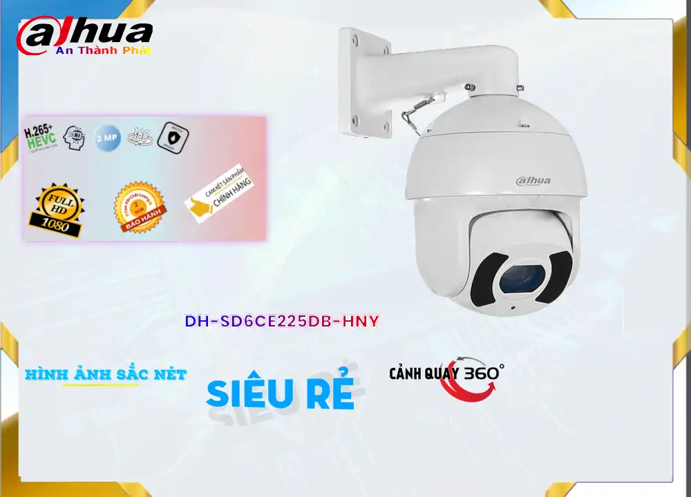 ➠  DH-SD6CE225DB-HNY sắc nét Dahua