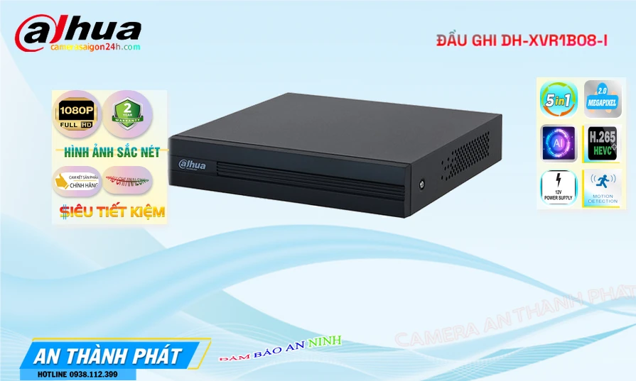 DH-XVR1B08-I sắc nét Dahua ➠ DH-XVR1B08-I sắc nét Dahua ➠
