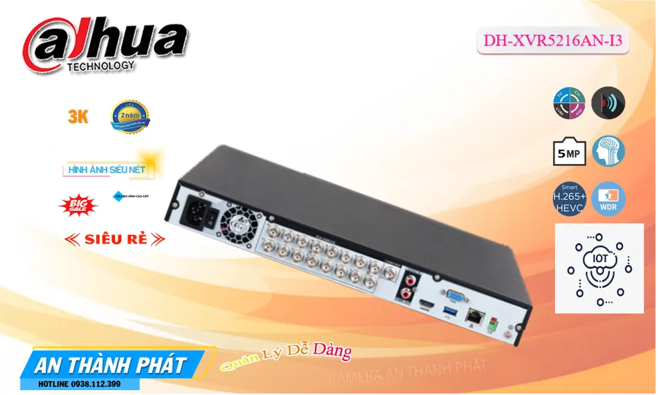 DH-XVR5216AN-I3 sắc nét Dahua