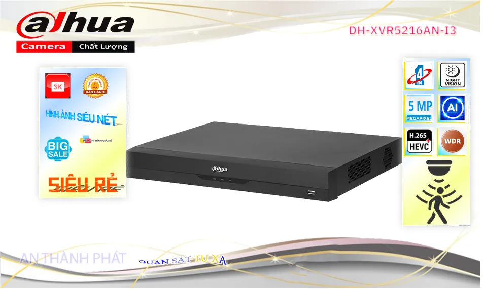 DH-XVR5216AN-I3 sắc nét Dahua