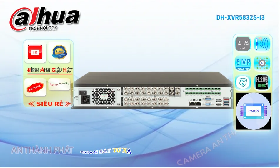 ➠ DH-XVR5832S-I3 sắc nét Dahua ➠ DH-XVR5832S-I3 sắc nét Dahua