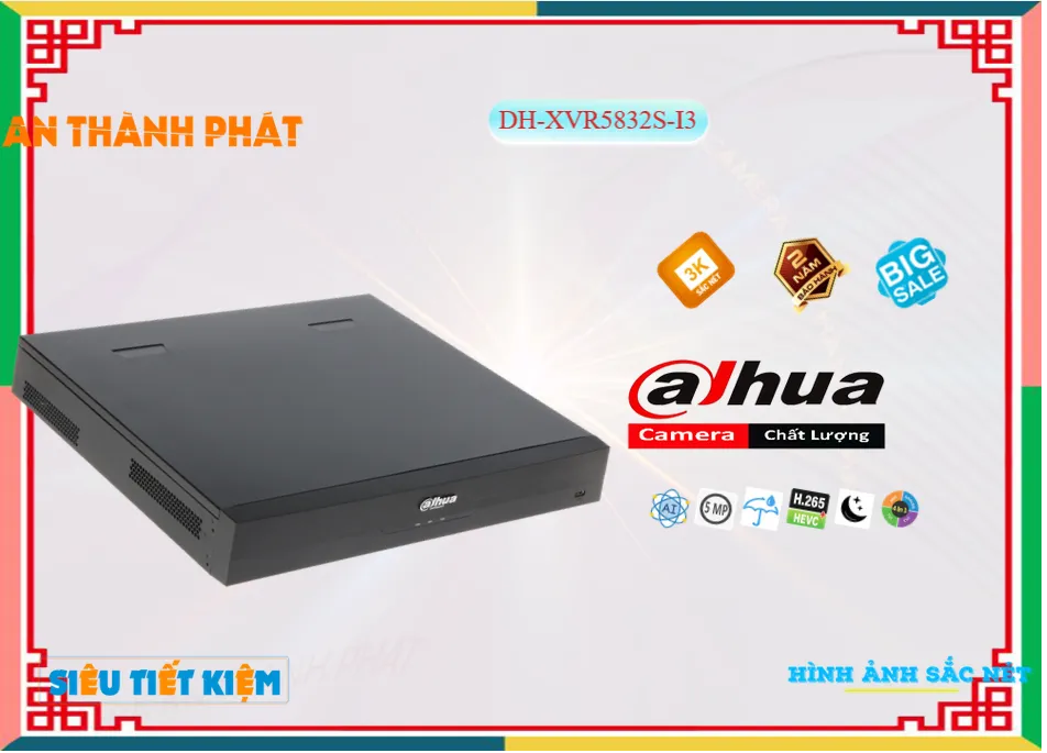 ➠ DH-XVR5832S-I3 sắc nét Dahua ➠ DH-XVR5832S-I3 sắc nét Dahua