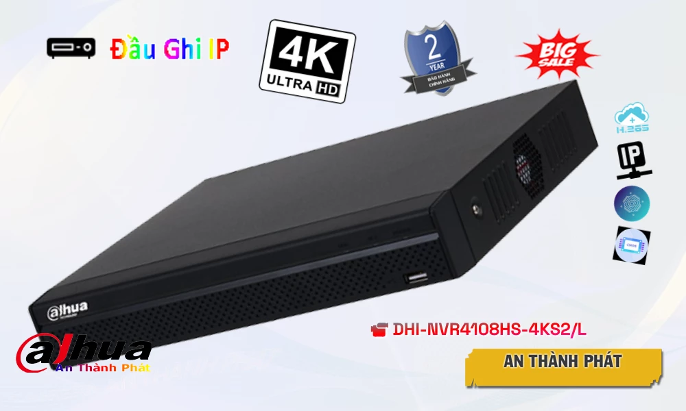 DHI-NVR4108HS-4KS2-L sắc nét Dahua
