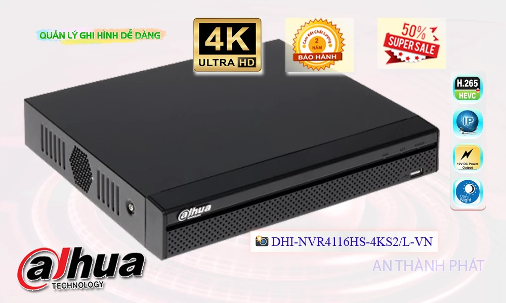 DHI-NVR4116HS-4KS2/L-VN sắc nét Dahua DHI-NVR4116HS-4KS2/L-VN sắc nét Dahua