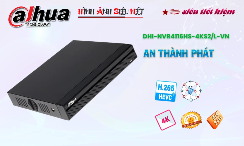 DHI-NVR4116HS-4KS2/L-VN sắc nét Dahua DHI-NVR4116HS-4KS2/L-VN sắc nét Dahua