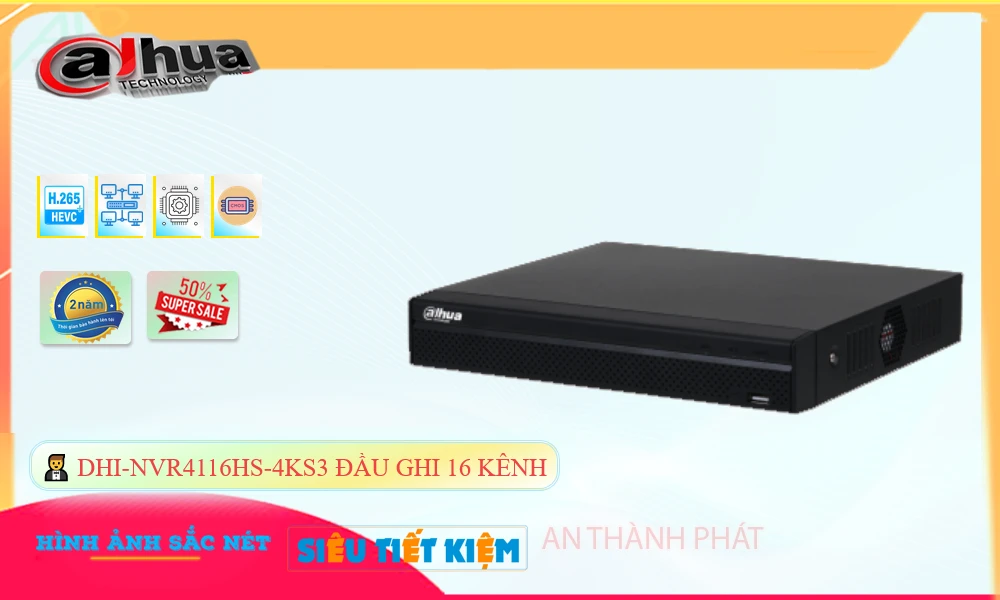 Đầu Ghi DHI-NVR4116HS-4KS3 Công Nghệ Mới Đầu Ghi DHI-NVR4116HS-4KS3 Công Nghệ Mới