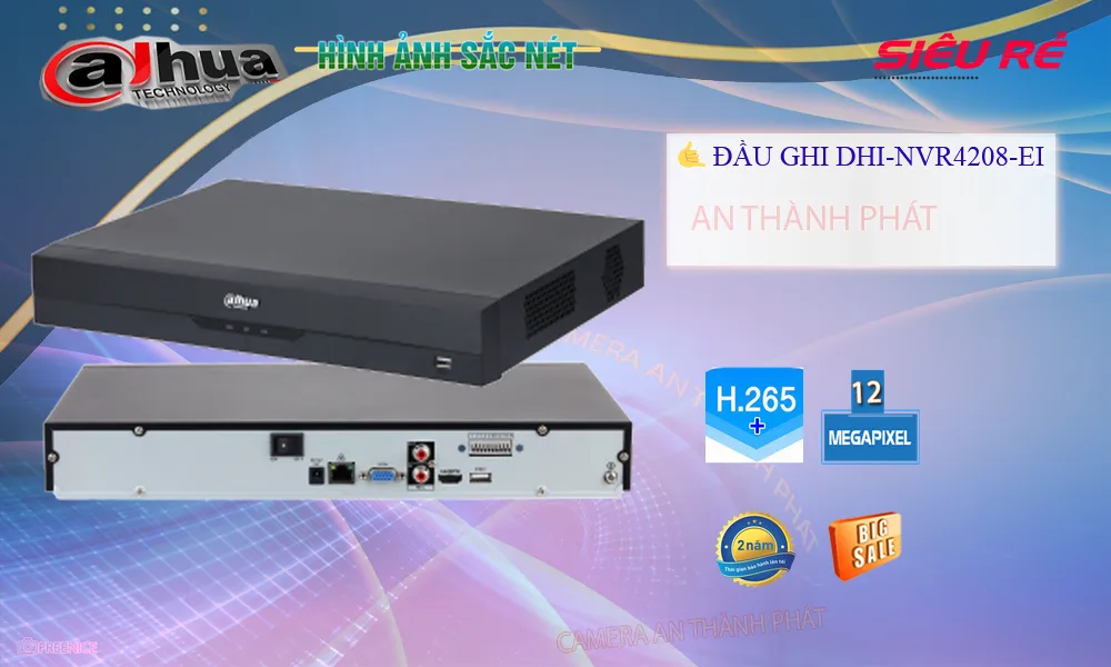 DHI-NVR4208-EI sắc nét Dahua DHI-NVR4208-EI sắc nét Dahua