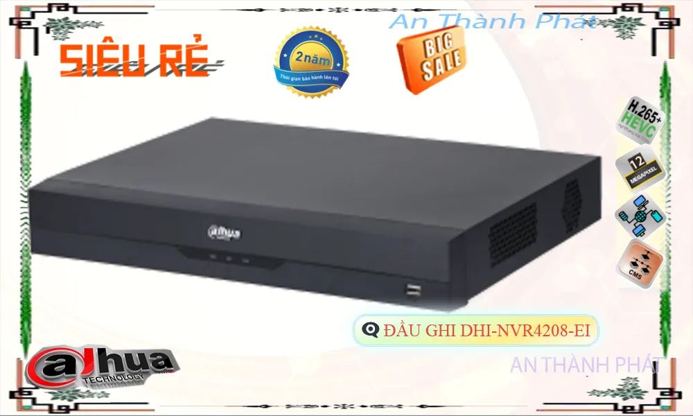 DHI-NVR4208-EI sắc nét Dahua DHI-NVR4208-EI sắc nét Dahua