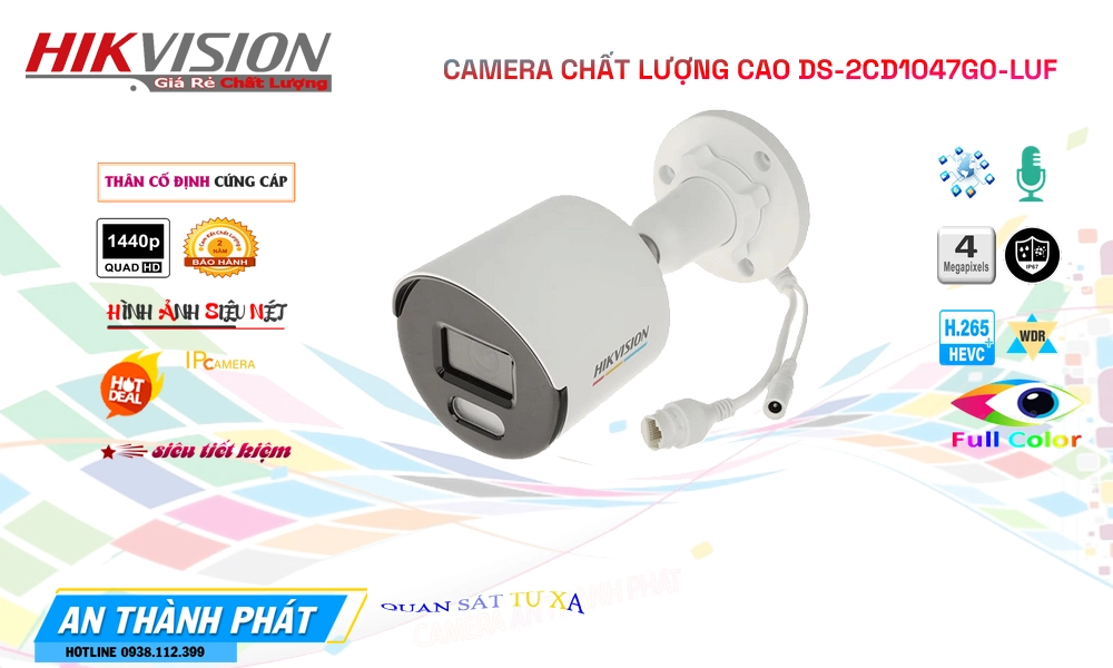 Camera Hikvision DS-2CD1047G0-LUF ✲ Camera Hikvision DS-2CD1047G0-LUF ✲
