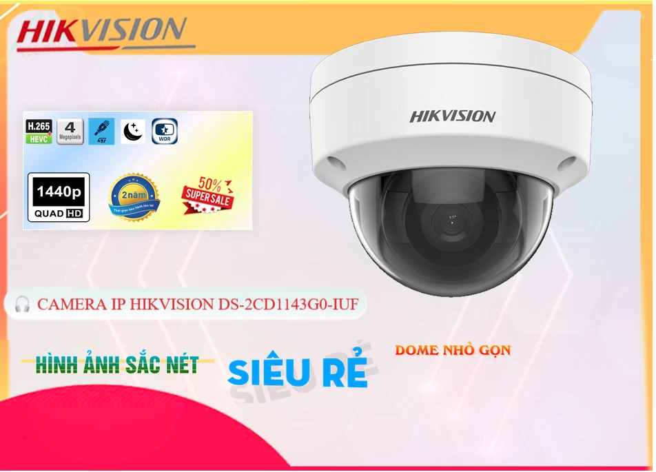 Camera DS-2CD1143G0-IUF Hikvision Camera DS-2CD1143G0-IUF Hikvision