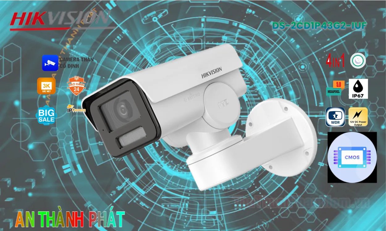 DS-2CD1P43G2-IUF sắc nét Hikvision DS-2CD1P43G2-IUF sắc nét Hikvision