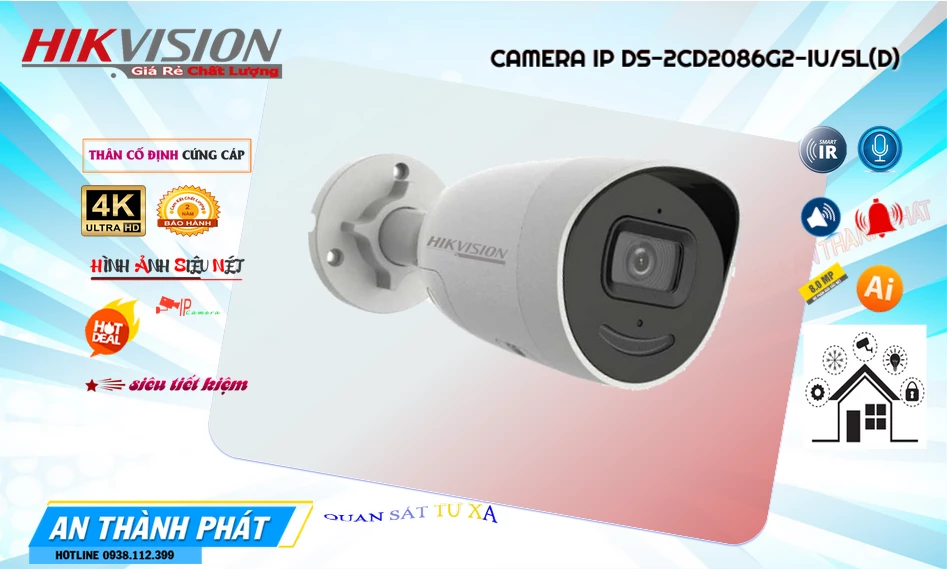 DS-2CD2086G2-IU/SL(D) sắc nét Hikvision