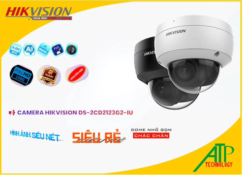 ➠ DS-2CD2123G2-IU sắc nét Hikvision ➠ DS-2CD2123G2-IU sắc nét Hikvision