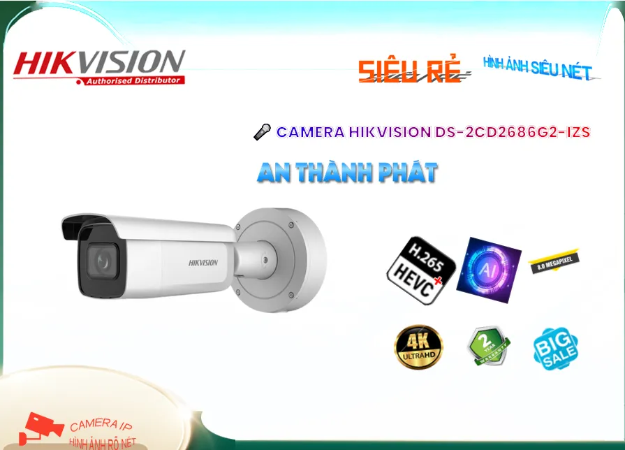 Camera Hikvision DS-2CD2686G2-IZS Camera Hikvision DS-2CD2686G2-IZS