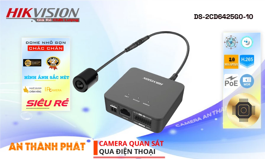 DS-2CD6425G0-10 sắc nét Hikvision