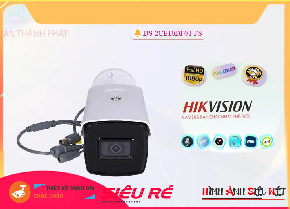 DS-2CE10DF0T-FS sắc nét Hikvision