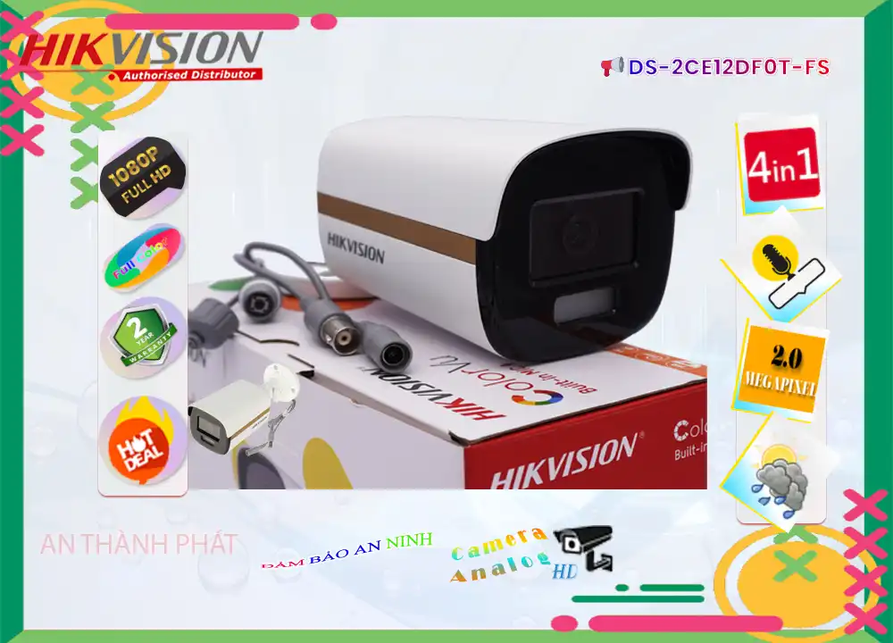 DS-2CE12DF0T-FS sắc nét Hikvision