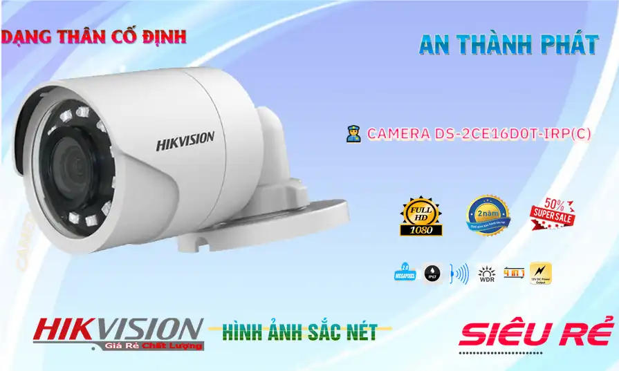 DS-2CE16D0T-IRP(C) sắc nét Hikvision